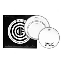 Code Drumheads Generator Standard Pack - Jeu De Peaux De Batterie - 10/12/14/16 - Transparent