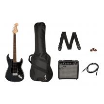 Squier - Affinity Series - Pack Guitare Électrique Stratocaster Hss Eu - Charcoal Frost Metallic