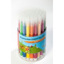 Etui De 12 Feutres De Coloriage Pointe Extra-large - Stabilo - Couleurs Assorties - Trio Jumbo