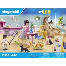 Playmobil - Bar À Chats Avec 6 Chats Et Personnages - 71744