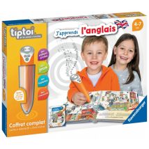 Tiptoi - Coffret Complet Lecteur Interactif + Livre J'Apprends L'Anglais - Tiptoi