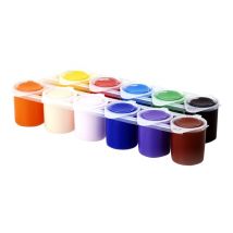 12 Pots (2x6) De Peinture Acrylique - 25ml - Créalia - Crealia enfants