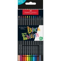 12 Crayons De Couleur Faber Castell - Black Edition