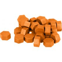 Artemio - Perles De Cire Hexagonales - 30 G - Orange Foncé Scrapbooking