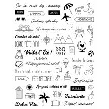 Artemio - Tampons Transparents - Sentiments - Eté Scrapbooking