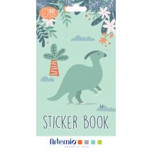 Bloc De 30 Feuilles De Stickers Artemio - Dino & Co - 30 X 30 Cm