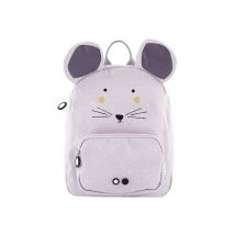 Sac À Dos Maternelle Trixie Baby - Gris - Mme Souris - 1 Compartiment