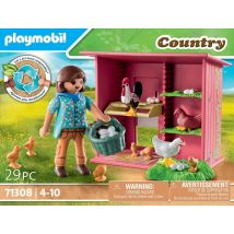 Playmobil - Agricultrice Et Poulailler - 71308 - Playmobil Country