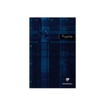 1 Bloc-notes - 21 X 31.5 Cm - Pupitre - Clairefontaine - 160 Pages Grands Carreaux - Coloris Assortis