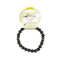 Bracelet - Pierre De Lave Et Perles D'Hématite - Encenstone