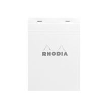 Bloc-notes - Format A5 14.8 X 21 Cm - Rhodia - 160 Pages Lignées - Blanc