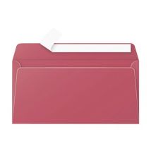 20 Enveloppes Pollen 110x220 Mm - Bordeaux - Clairefontaine