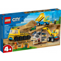 Lego 60391 - Les Camions De Chantier Et La Grue À Boule De Démolition - Lego City - Lego