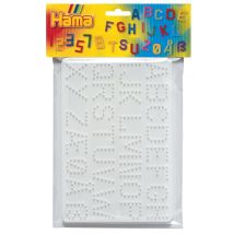 2 Plaques Chiffres Et Lettres Pour Perles Hama - 5 Mm