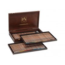 Coffret Bois Prestige 76 Crayons De Couleurs Luminance 6901 - Caran d'Ache