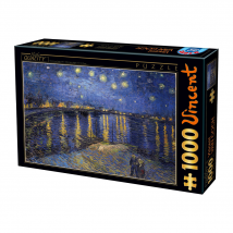 Puzzle 1000 Pièces - Nuit Etoilée Sur Le Rhône - Vincent Van Gogh - Dandy Nomad