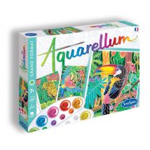 Aquarellum Amazonie Sentosphère - 3 Tableaux De Peinture Au Numéro