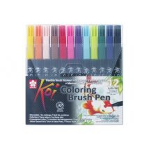 Set 12 Feutres Pinceaux - Koi - Sakura