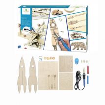 Coffret Créatif - Maquette Et Pyrogravure - Sycomore