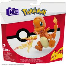 Mega Construx - Pokémon Salamèche À Construire - Briques De Construction - 7 Ans Et + - Mega Bloks