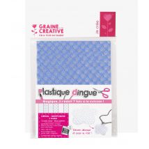 Plastique Dingue Cristal Motif Bleu 6 Pièces - Plastique fou