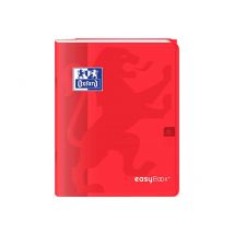 Cahier Polypro - 17 X 22 Cm - Easybook - Oxford - 96 Pages Grands Carreaux - Rouge - Hamelin