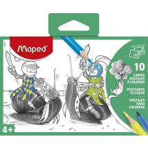 10 Cartes Postales À Colorier - Maped Creativ