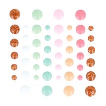 64 Perles Adhesives 7 Coul Secret Garden - Hubinont