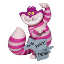 Figurine Enesco Disney Showcase - Alice Aux Pays Des Merveilles - Chat De Cheshire Montre Le Chemin