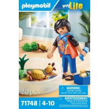 Playmobil - Famille De Tortues Dans Un Terrarium - 71748