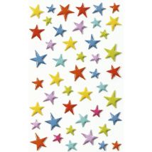 Stickers Cooky Maildor - Étoiles Couleurs - 1 Planche