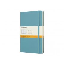 Carnet - 13 X 21 Cm - Moleskine - Pages Lignées - Bleu Lagon