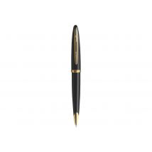 Stylo Bille - Bleu - Carène Laqué Noir, Finitions Or - Pointe Fine - Waterman