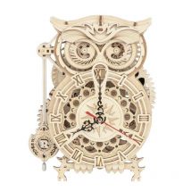 Maquette En Bois 161 - Horloge Chouette - Rokr
