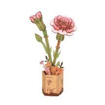 Puzzle 3d 124 Pièces - Oeillets Roses - Rowood