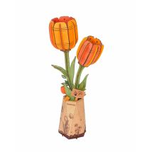 Puzzle 3d 124 Pièces - Tulipe Orange - Rowood