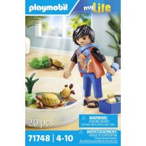 Playmobil - Famille De Tortues Dans Un Terrarium - 71748