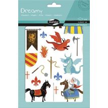 6 Planches Stickers - Dreamy - Chevaliers - Maildor