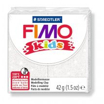 Pâte Fimo Kids - Blanc Pailleté