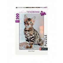 Nathan Puzzle 500 Pièces - Chaton Bengal
