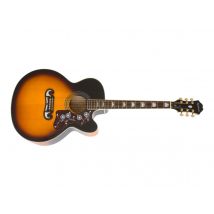 Epiphone - Ej-200sce Vintage Sunburst Guitare Acoustique-électrique