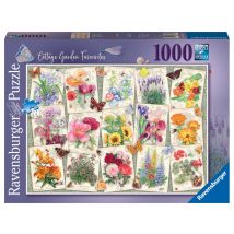 Puzzle 1000 Pièces - Affiches De Fleurs Du Jardin - Ravensburger