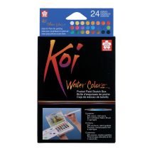 Lot De 24 1/2 Godets - Peinture Aquarelle Sakura Koi Water Colors - Couleurs Assorties