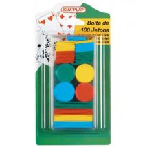 100 Jetons Assortis - Kim'Play