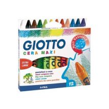 Etui De 12 Crayons Cire Cera Maxi - Giotto