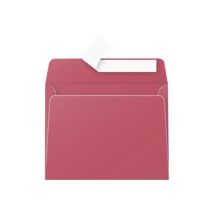 20 Enveloppes Pollen 90x140 Mm - Bordeaux - Clairefontaine