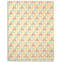 Lot De 6 Feuilles - L'Or De Bombay - 27,8 X 21,2 Cm - Rose, Vert, Beige Et Or - Draeger by Toga