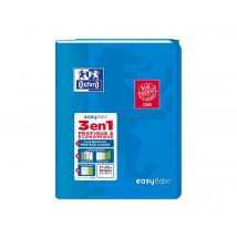 Cahier Polypro - 17 X 22 Cm - Easybook - Oxford - 96 Pages Grands Carreaux - Bleu - Hamelin