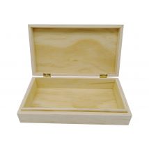 Boite En Bois Avec Couvercle - Créalia - 22 X 12 X 5,3 Cm