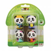 Klorofil La Famille Panda Vulli - 4 Personnages